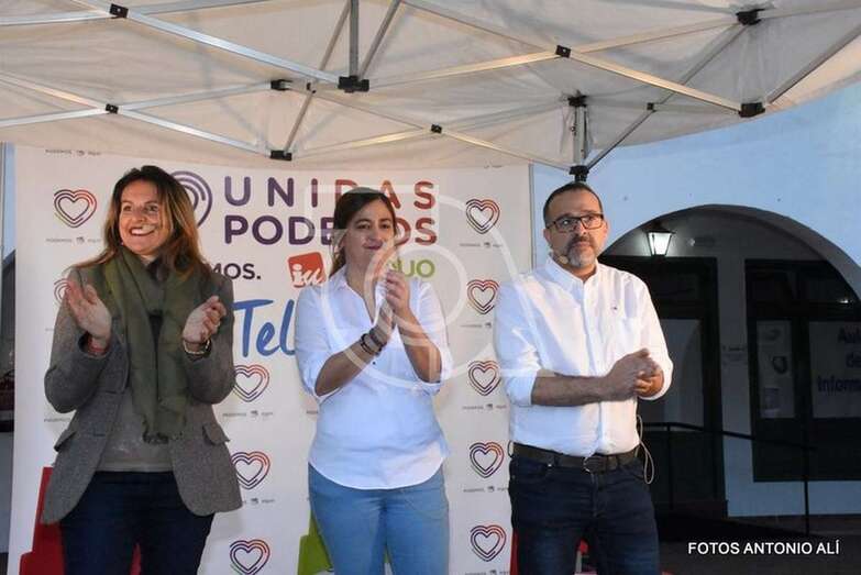 Los candidatos de Unidas Podemos de Telde (Foto Antonio Alí)